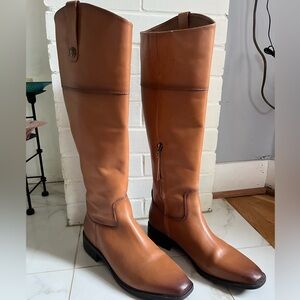 Sam Edelman Tan Leather Knee-High Boots sz 11
